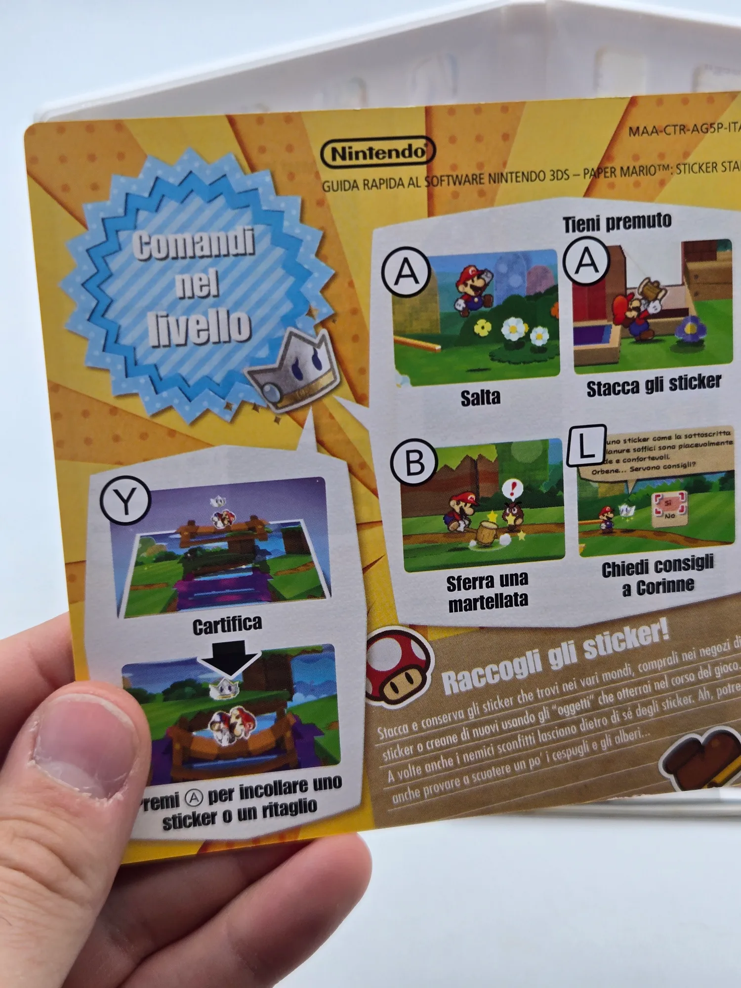 Paper Mario Sticker Star Nintendo 3DS Pal Ita - immagine 5