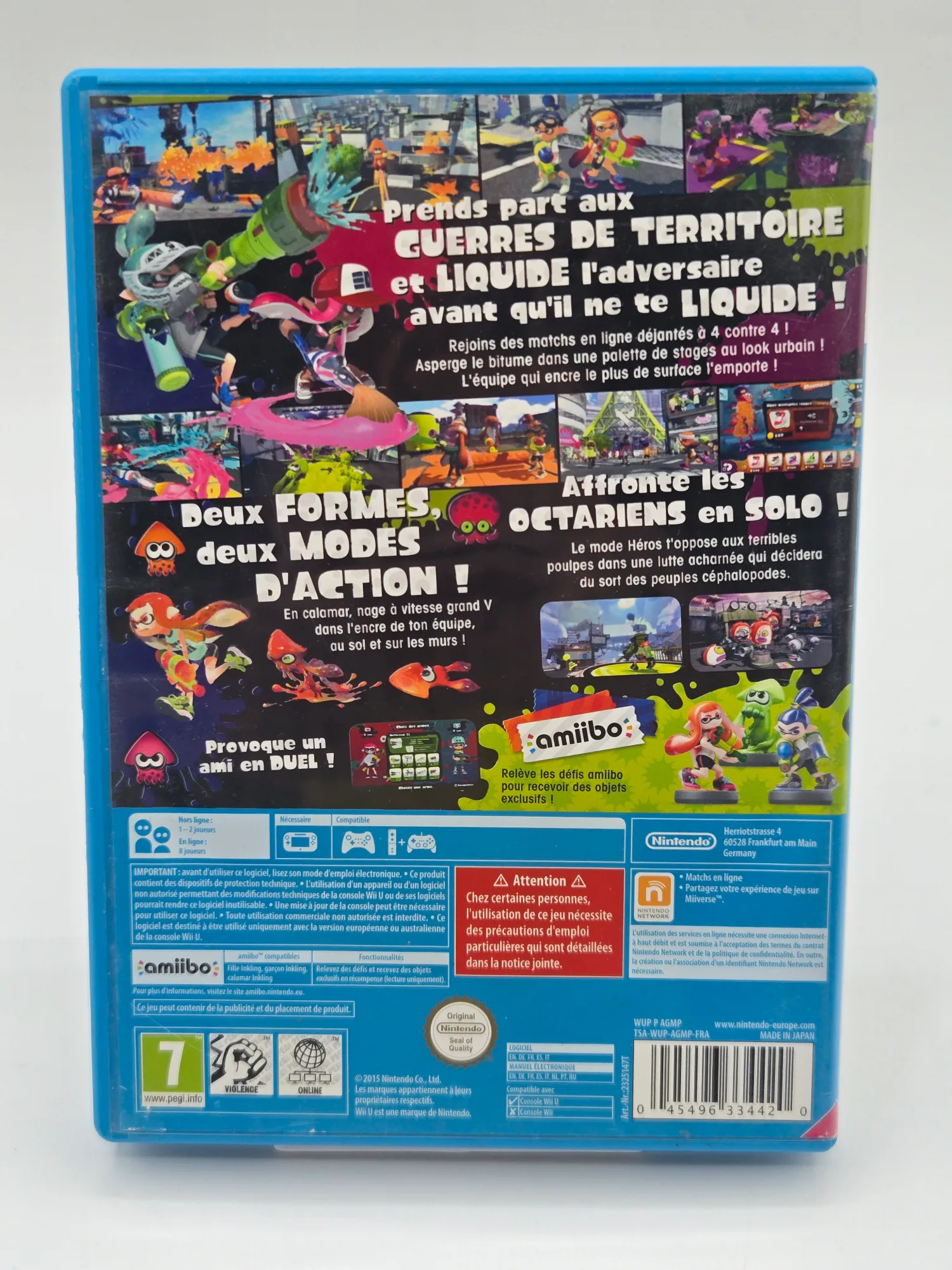 Splatoon Nintendo Wii U Nintendo Pal Copertina Francia - immagine 2